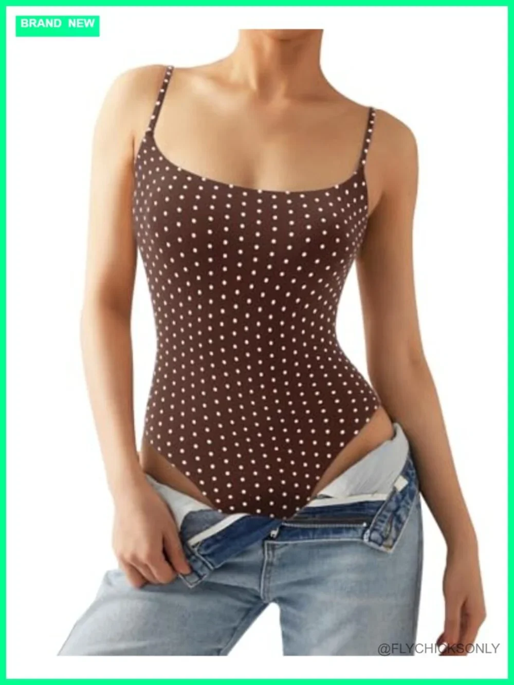 Women's Square Neck Backless Thong Bodysuit Sleeveless Cami Club Top